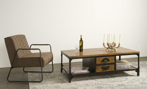 Salontafel Basto 135 x 75 cm Mangohout - Afbeelding 2