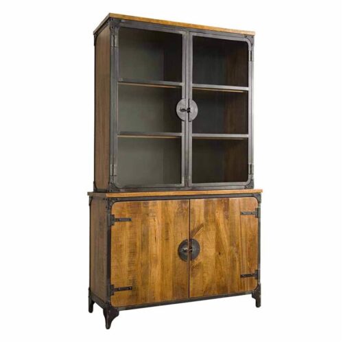 Vitrinekast Basto 210 x 120 cm Mangohout