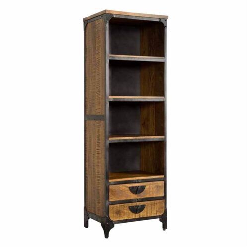 Boekenkast Basto 190 x 60 cm Mangohout