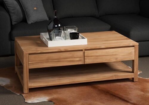 Salontafel Corona Teak 130 x 70 cm - Afbeelding 2