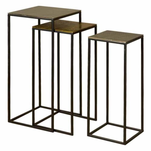 Bijzettafel Renew Iron set van 3 stuks - Messing - Afbeelding 2