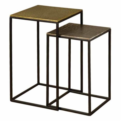 Bijzettafel Renew Iron set van 2 stuks - Messing - Afbeelding 2