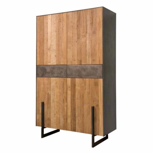 Opbergkast Ora Gerecycled Teak 182 cm