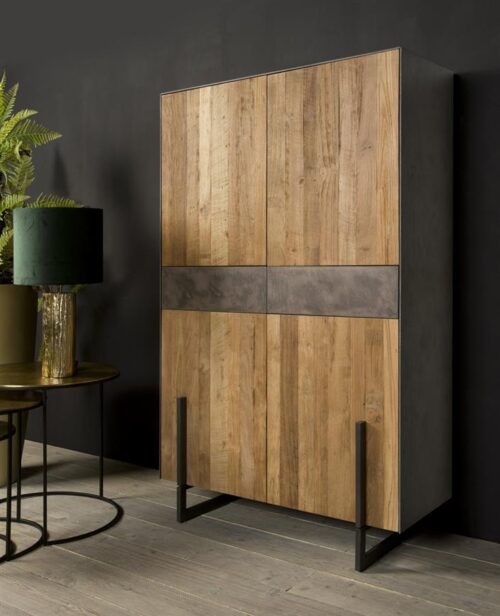 Opbergkast Ora Gerecycled Teak 182 cm - Afbeelding 2