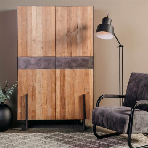 Opbergkast Ora Gerecycled Teak 182 cm - Afbeelding 3