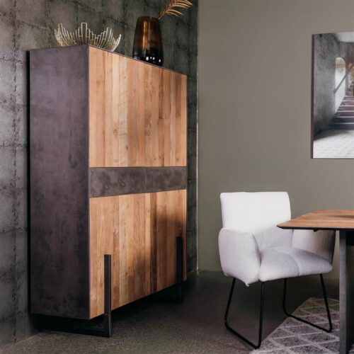 Opbergkast Ora Gerecycled Teak 182 cm - Afbeelding 4