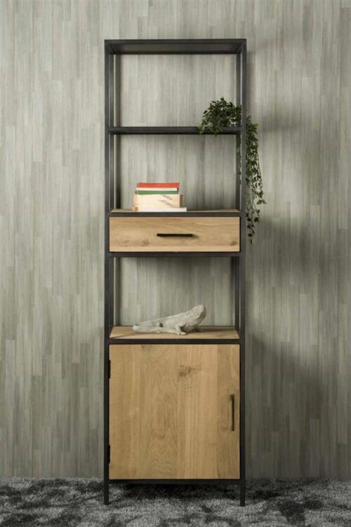 Wandkast Luna Eiken 200 x 60 cm (links) - Afbeelding 2