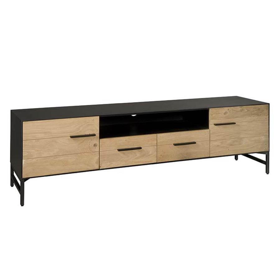 TV-meubel Lido Eiken en metaal 190 cm