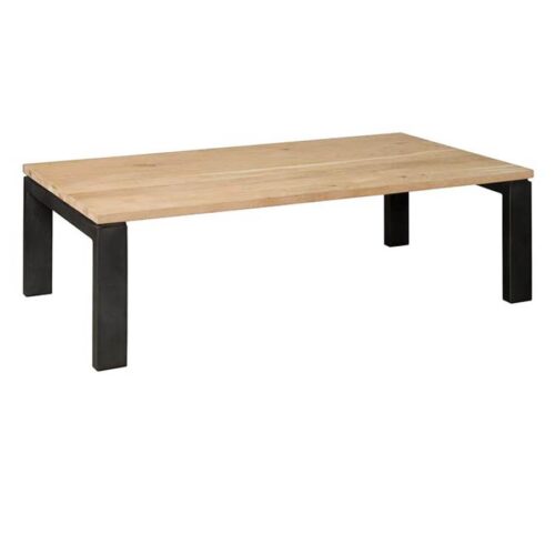Salontafel Lido Eiken en metaal 135 x 75 cm