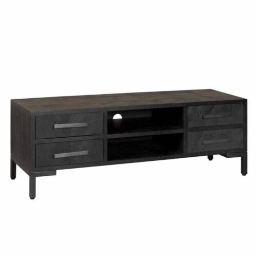 TV-meubel Ziano Visgraat 145 cm - Zwart