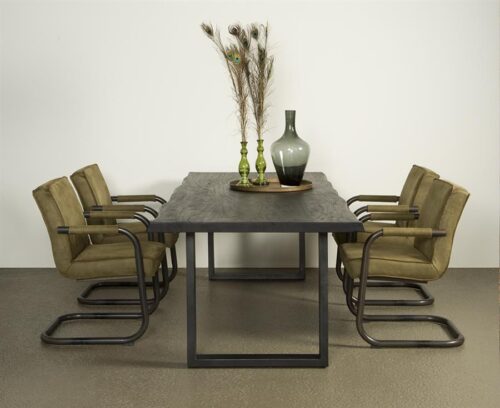 Eettafel Ultimo Zwart - 220 cm - Afbeelding 2