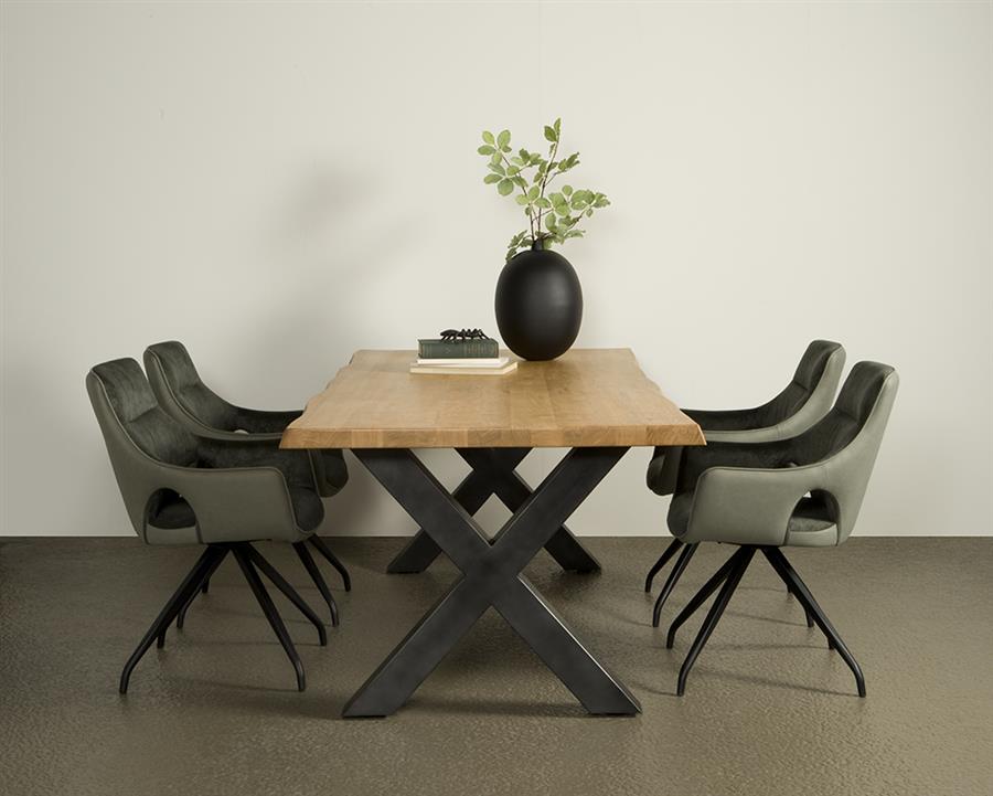 Eettafel Xara Naturel - 160 cm - Afbeelding 2