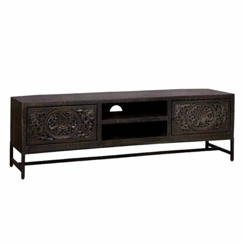 TV-meubel Casina 160 cm - Zwart - Afbeelding 2