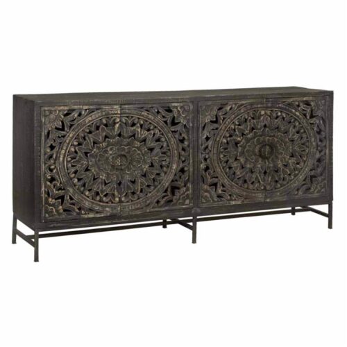 Dressoir Casina 200 cm - Zwart - Afbeelding 2