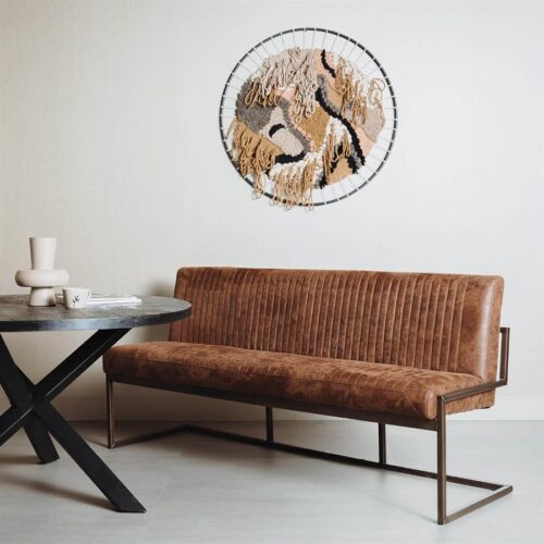 Eetkamerbank Ferro 135 cm - Lichtbruin - Afbeelding 2