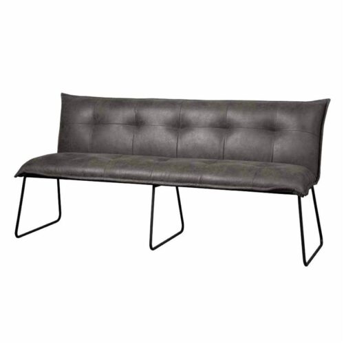 Eetkamerbank Seda 155 cm - Grijs - Afbeelding 2