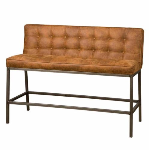 Barbank Vasco 130 cm Cognac (zithoogte 67 cm) - Afbeelding 2