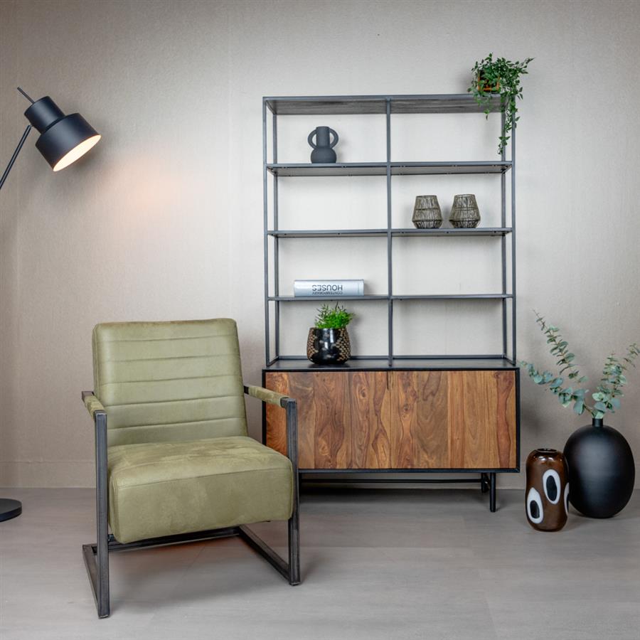 Fauteuil Rocca Leder - Groen - Afbeelding 3
