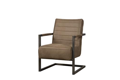 Fauteuil Rocca Leder - Bruin