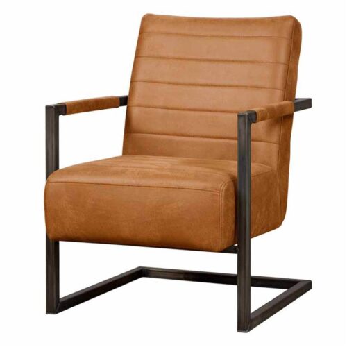 Fauteuil Rocca Leder - Cognac