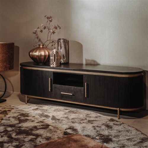 TV-meubel Rivello Mangohout 180 cm - Afbeelding 2