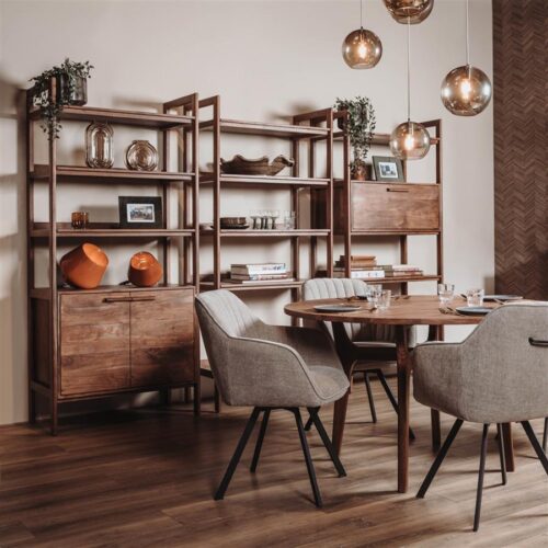 Wandrek Falcone met 1 deur Acaciahout 200 x90 cm - Afbeelding 2