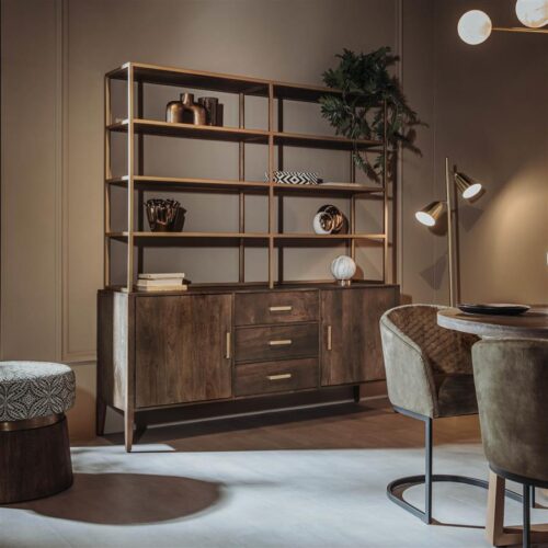 Wandkast Belvedere Mangohout 200 x 180 cm - Afbeelding 2