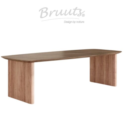 Deens Ovaal Verjongde Rand - Elmwood - Kolompoot Hout Afgerond - Matt Lacquer