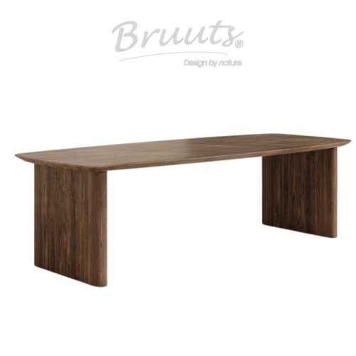 Deens Ovaal Verjongde Rand - Elmwood - Kolompoot Hout Afgerond - Walnut