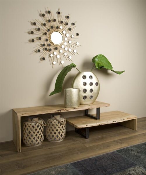 TV-meubel Urbania 2 - laags Acaciahout 188 cm - Afbeelding 2