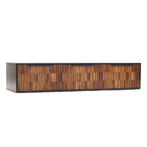 Hangend TV-meubel Dimaro Sheesham en mangohout 145 cm
