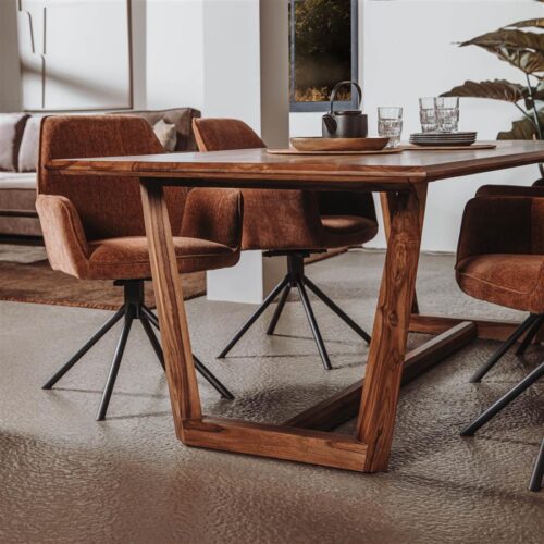 Eettafel Dimaro Sheeshamhout 200 cm - Afbeelding 2