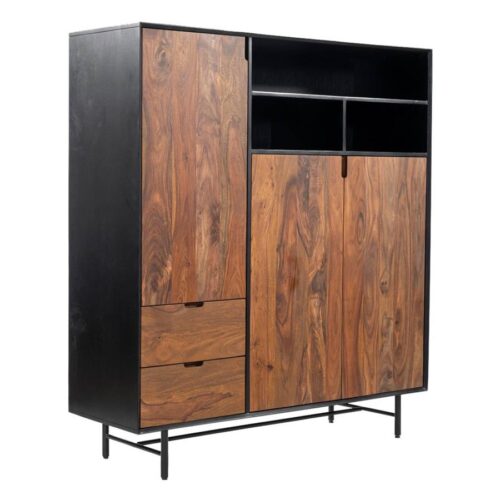 Opbergkast Taviano Sheesham en mangohout 150 x 135 cm
