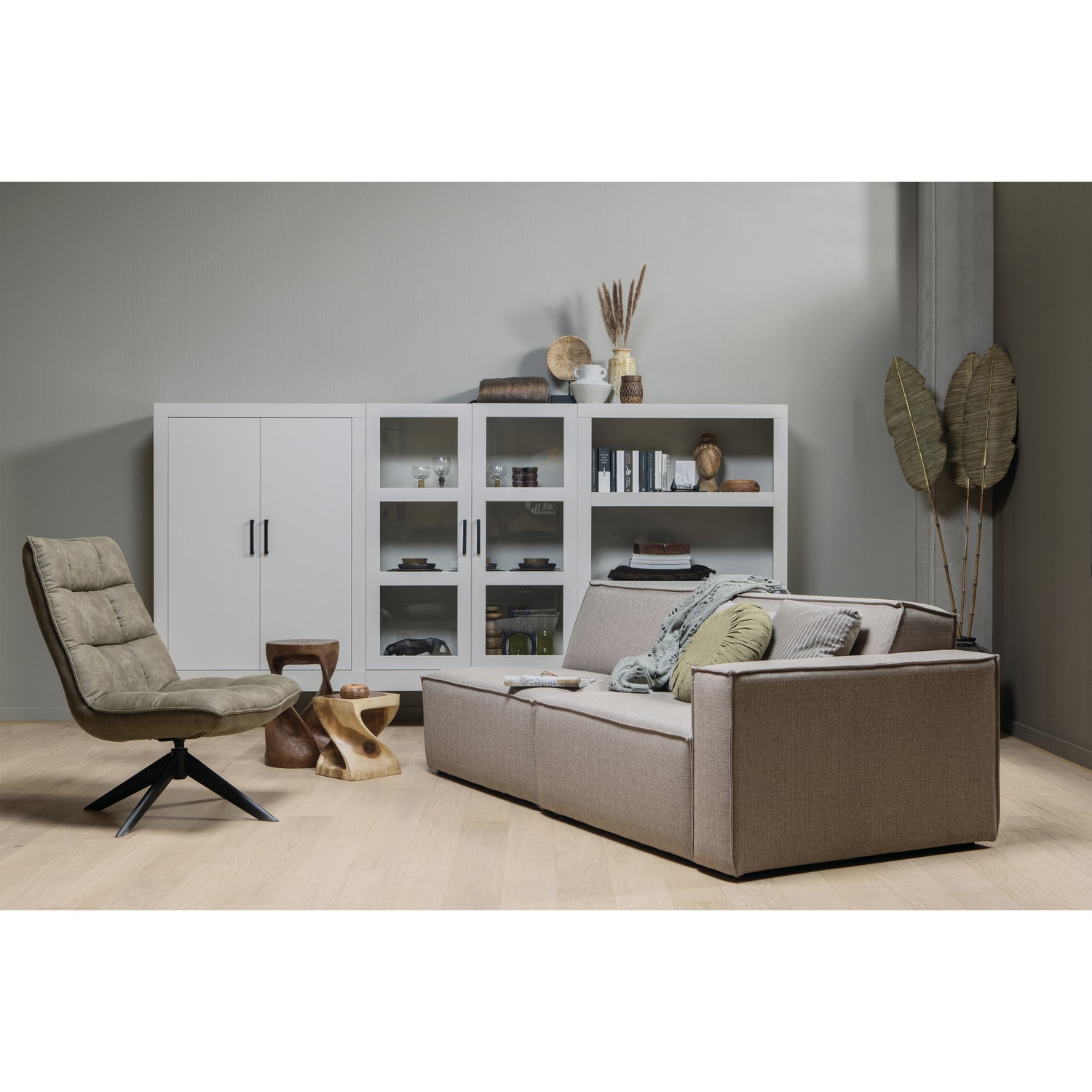 Draaifauteuil Jouke PU Leder - Groen - Afbeelding 2