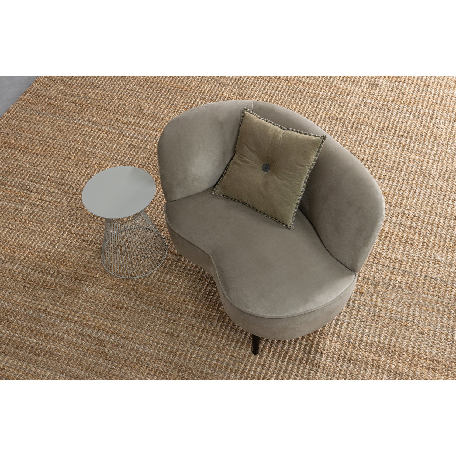 Lounge Fauteuil Sara  - Khaki (rechts) - Afbeelding 2
