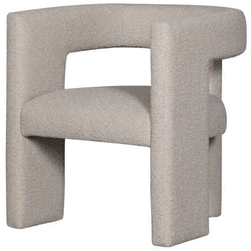 Fauteuil Tiwa Bouclé - Beige