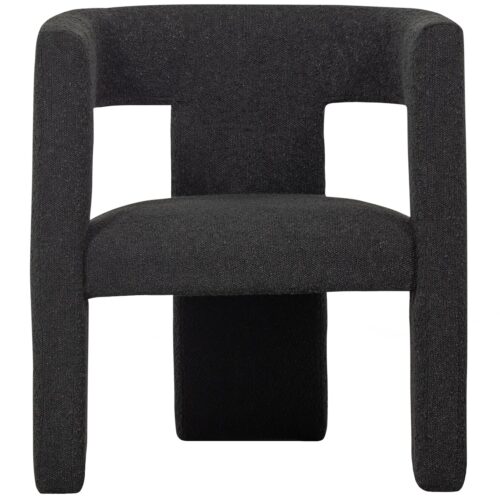 Fauteuil Tiwa Bouclé - Donkergrijs - Afbeelding 10
