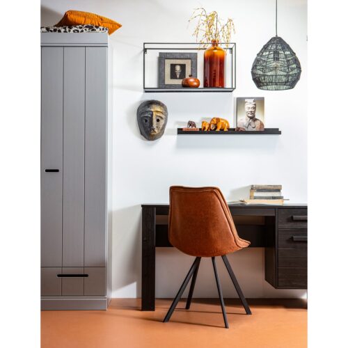 Eetkamerstoel Sven Lederlook - Cognac - Afbeelding 3