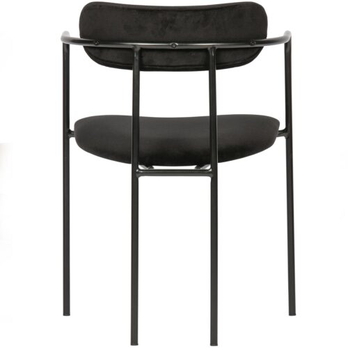 Eetkamerstoel Ivy Velvet - Zwart - Afbeelding 5