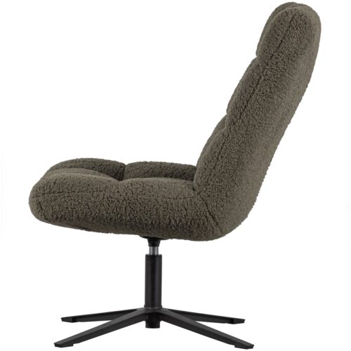 Draaifauteuil Job Teddy - Groen - Afbeelding 5