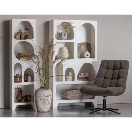 Draaifauteuil Job Teddy - Groen - Afbeelding 2