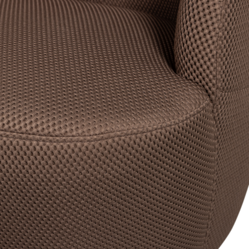 Draaifauteuil Serra Geweven - Espresso - Afbeelding 7
