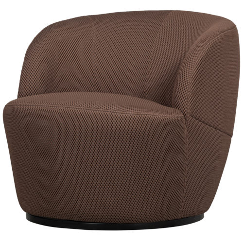 Draaifauteuil Serra Geweven - Espresso