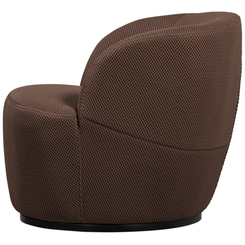 Draaifauteuil Serra Geweven - Espresso - Afbeelding 5