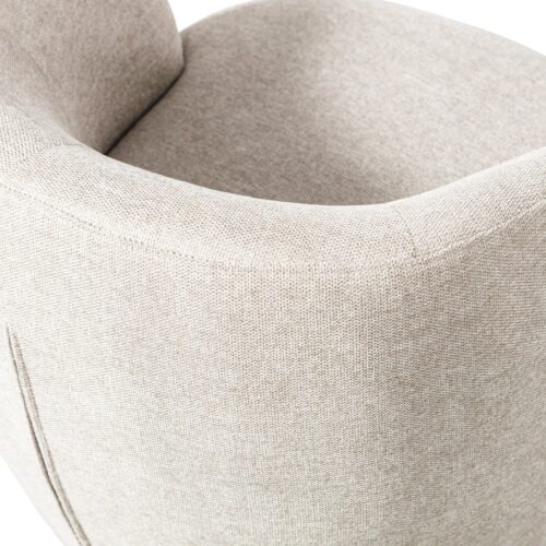 Draaifauteuil Serra Geweven - Off White - Afbeelding 7
