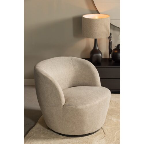 Draaifauteuil Serra Geweven - Zand - Afbeelding 3