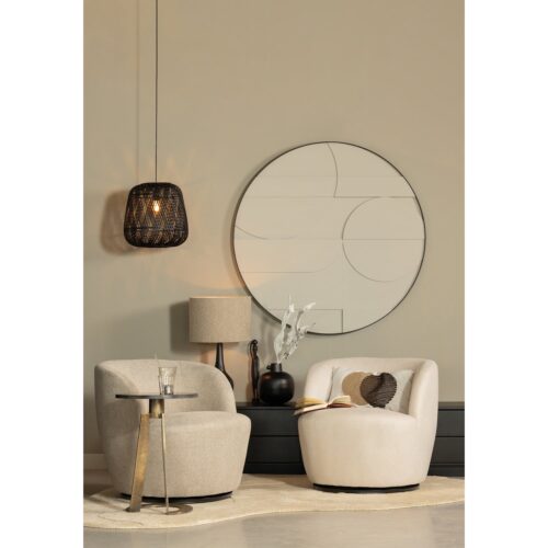 Draaifauteuil Serra Geweven - Zand - Afbeelding 2