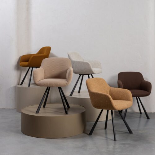 Eetkamerstoel Juno Mesh - Espresso - Afbeelding 2