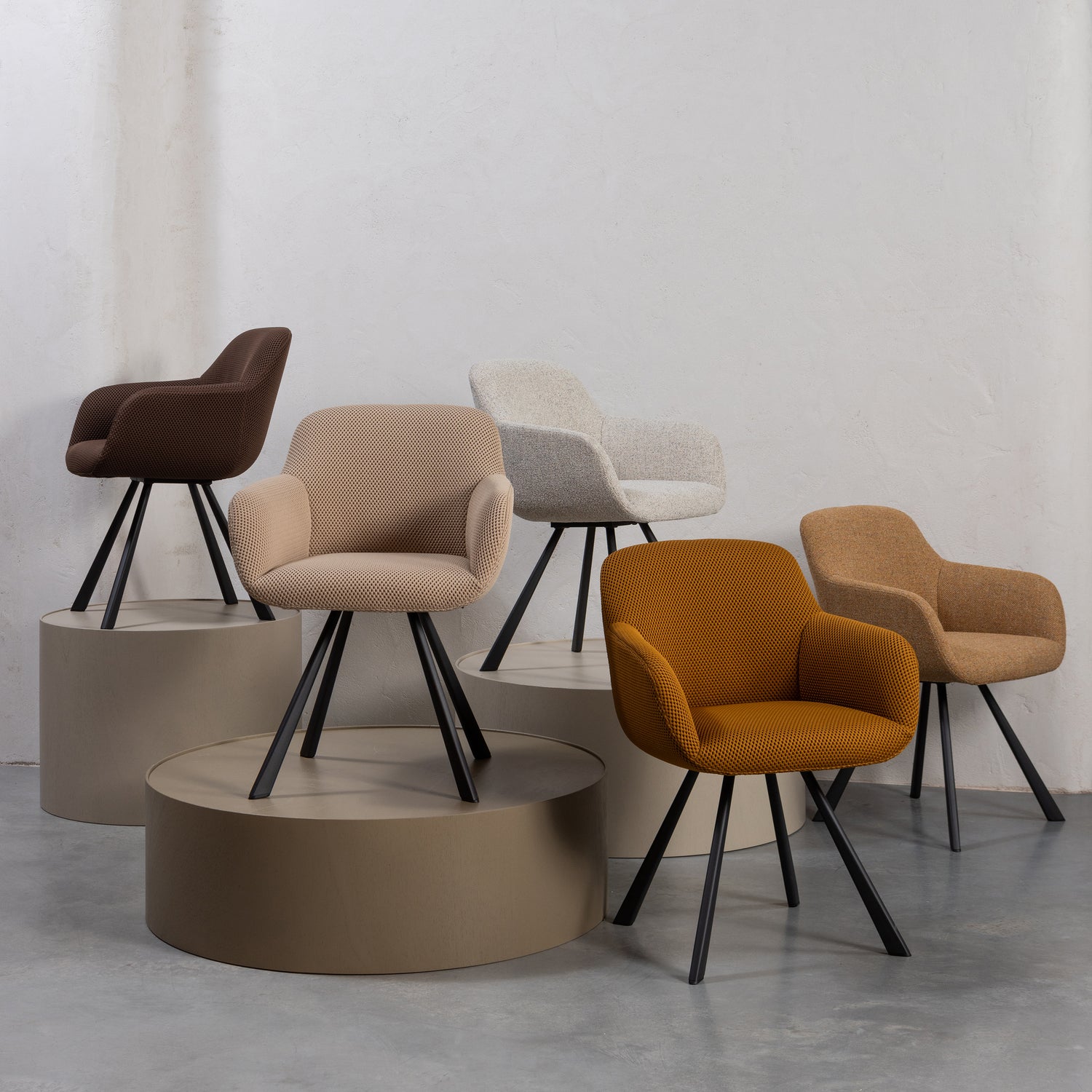 Eetkamerstoel Juno Mesh - Espresso - Afbeelding 3