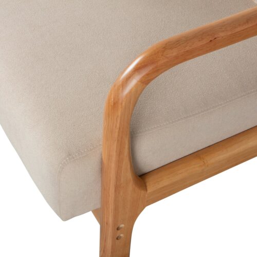 Fauteuil Mark Geweven stof - Naturel - Afbeelding 7